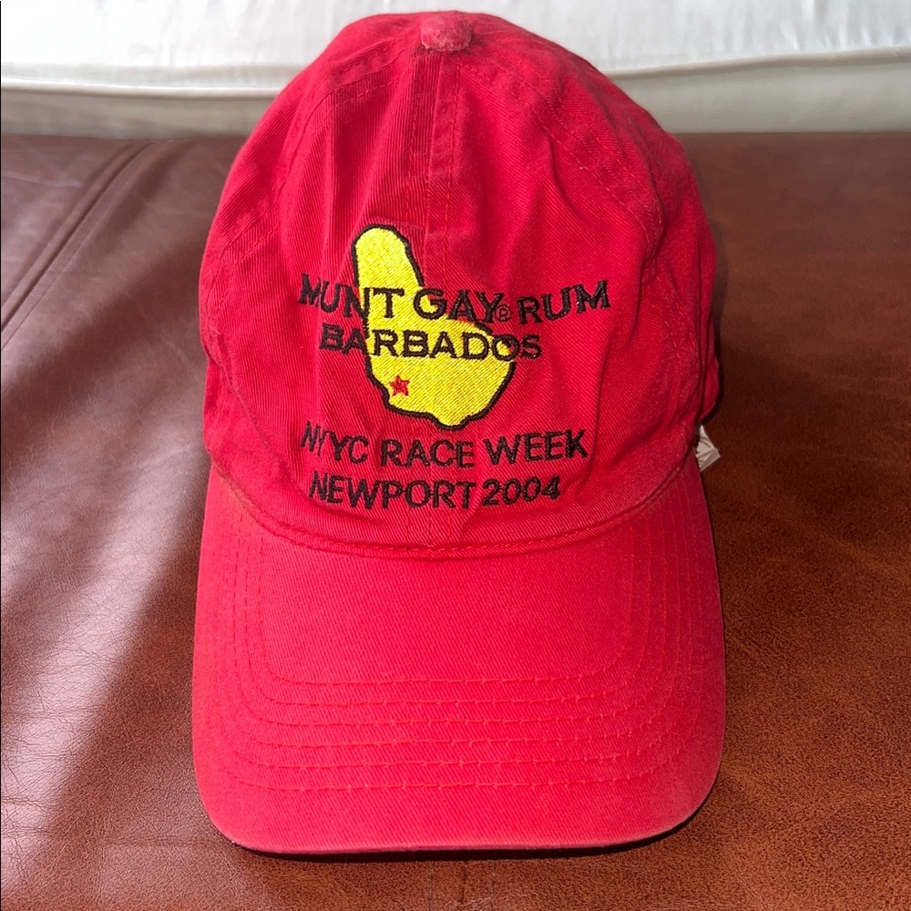 2004 New York Yacht Club Race Week Red Mount Gay Rum Barbados Cap